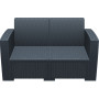 Диван, софа Siesta ротанг (Monaco Lounge Sofa), арт. 832 Dark Grey