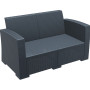 Диван, софа Siesta ротанг (Monaco Lounge Sofa), арт. 832 Dark Grey