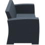 Диван, софа Siesta ротанг (Monaco Lounge Sofa), арт. 832 Dark Grey