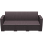 Диван, софа Siesta ротанг (Monaco lounge sofa XL), арт. 833 Brown