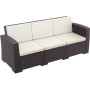 Диван, софа Siesta ротанг (Monaco lounge sofa XL), арт. 833 Brown