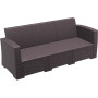 Диван, софа Siesta ротанг (Monaco lounge sofa XL), арт. 833 Brown