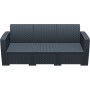 Диван, софа Siesta ротанг (Monaco lounge sofa XL), арт. 833 Dark Grey