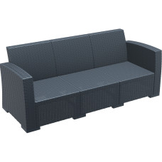 Диван, софа Siesta ротанг (Monaco lounge sofa XL), арт. 833 Dark Grey