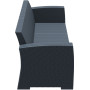 Диван, софа Siesta ротанг (Monaco lounge sofa XL), арт. 833 Dark Grey