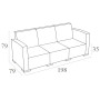 Диван, софа Siesta ротанг (Monaco lounge sofa XL), арт. 833 Brown