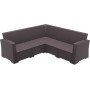 Диван Siesta угловой, ротанг (Monaco lounge corner), арт. 834 Brown