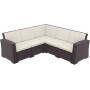 Диван Siesta угловой, ротанг (Monaco lounge corner), арт. 834 Brown