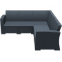 Диван Siesta угловой, ротанг (Monaco lounge corner), арт. 834 Dark Grey