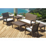 Диван, софа Siesta иск. ротанг (Miami Lounge Sofa), арт. 845 Brown