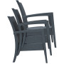 Кресло Siesta (Miami Lounge Armchair) Арт. 850 Dark Grey