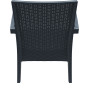 Кресло Siesta (Miami Lounge Armchair) Арт. 850 Dark Grey