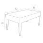 Столик кофейный Siesta(MIAMI LOUNGE TABLE) арт. 855 Brown