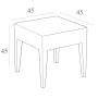 Столик кофейный Siesta  (Miami Lounge Side Table) арт. 858 Brown