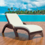 Шезлонг Siesta ротанг с подлокотниками 860 Fiji Dark Grey