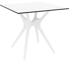 Стол Siesta с ротанговой ножкой (Ibiza Table 80) Арт. 863 White
