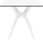 Стол Siesta с ротанговой ножкой (Ibiza Table 80) Арт. 863 White