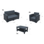 Комплект садовой мебели Siesta, ротанг Monaco Lounge Set 835 Brown