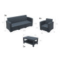 Комплект садовой мебели Siesta, ротанг MONACO LOUNGE SET XL, 836 Brown