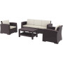 Комплект садовой мебели Siesta, ротанг Monaco Lounge Set 835 Brown