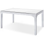 Стол HM-730 OLIMPIA ROTTAN MASA 90*150 со стеклом Beige