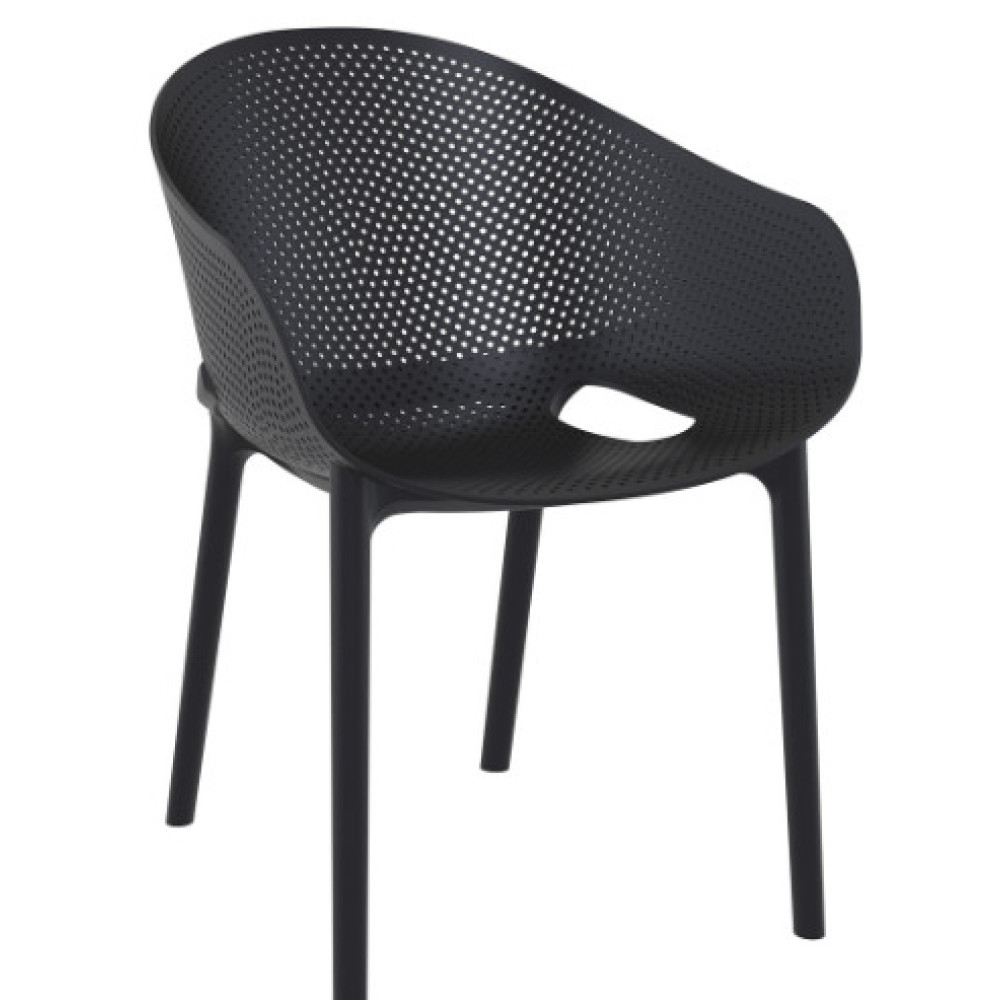 Кресло штабелированное Siesta 151 Sky Pro Black