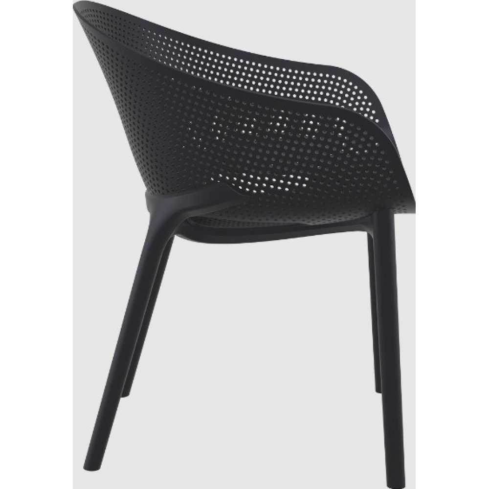 Кресло штабелированное Siesta 151 Sky Pro Black