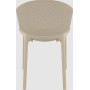 Кресло штабелированное Siesta 151 Sky Pro Taupe