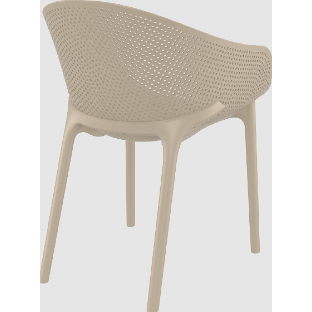 Кресло штабелированное Siesta 151 Sky Pro Taupe