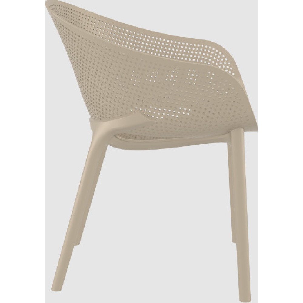 Кресло штабелированное Siesta 151 Sky Pro Taupe