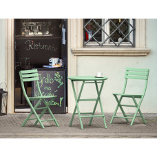 Комплект Стол Siesta складной 294 Helen Ø60 и стулья складные Siesta 290 Helen Folding 2шт. Opaline Green