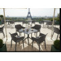 Стол Siesta 80*80 Paris 298 Black