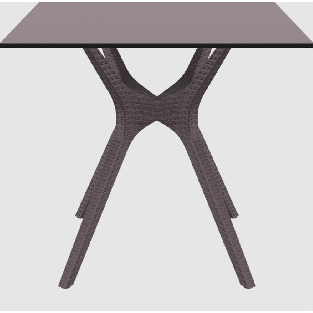 Стол Siesta с ротанговой ножкой (Ibiza Table 80) Арт. 863 Brown