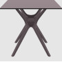 Стол Siesta с ротанговой ножкой (Ibiza Table 80) Арт. 863 Brown