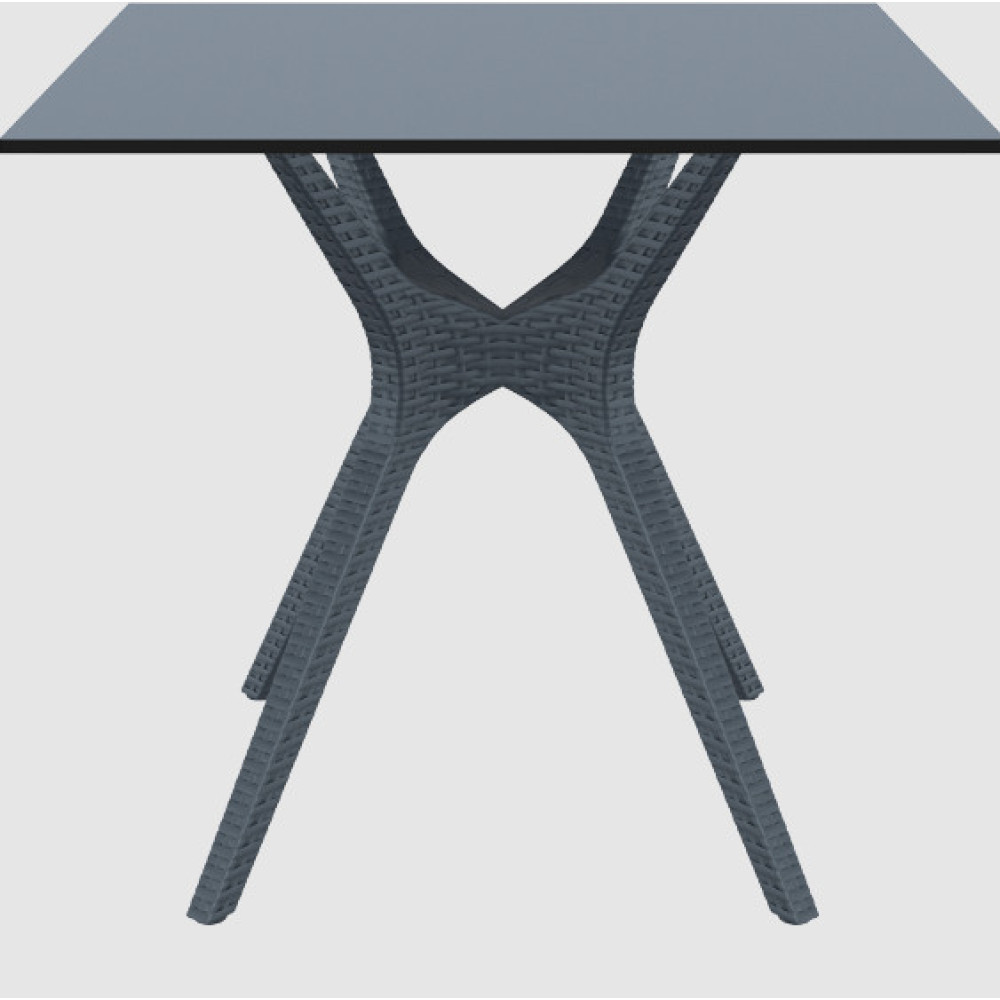 Стол Siesta с ротанговой ножкой (Ibiza Table 80) Арт. 863 Grey