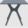 Стол Siesta с ротанговой ножкой (Ibiza Table 80) Арт. 863 Grey