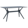 Стол Siesta с ротанговой ножкой (Ibiza Table 140) Арт. 864 Grey
