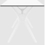 Стол Siesta с ротанговой ножкой (Ibiza Table 140) Арт. 864 White