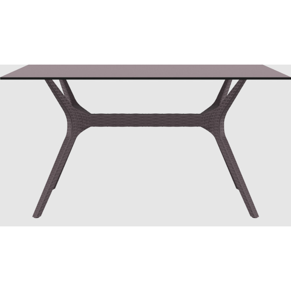 Стол Siesta с ротанговой ножкой (Ibiza Table 140) Арт. 864 Brown