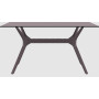 Стол Siesta с ротанговой ножкой (Ibiza Table 140) Арт. 864 Brown