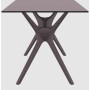 Стол Siesta с ротанговой ножкой (Ibiza Table 140) Арт. 864 Brown