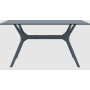 Стол Siesta с ротанговой ножкой (Ibiza Table 140) Арт. 864 Grey