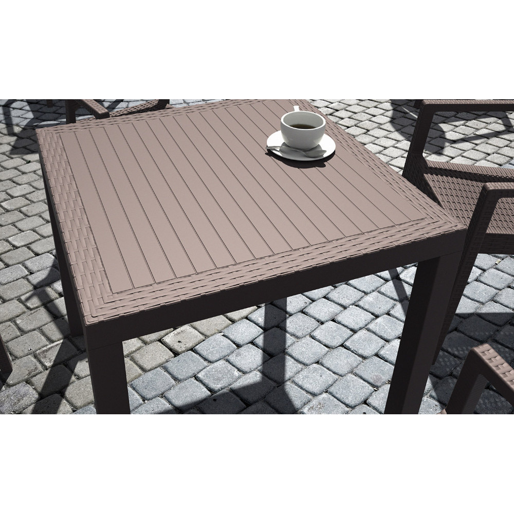 Стіл Siesta 875 Orlando 80*80  Dark Grey