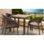 Стіл Siesta 875 Orlando 80*80  Dark Grey