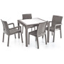 Стол HM-710 COMFORT RATTAN MASA 90*90 без стекла