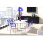 Стул Siesta белый с прозрачной фиолетовой вставкой (Air  chair), арт. 055