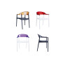 Кресло Siesta с прозрачной вставкой (Carmen stacking armchair), арт. 059