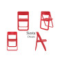 Стул Siesta складной красный (Dream folding chair), арт. 079