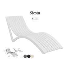 Шезлонг-волна Siesta (Slim sunlounger), 087 Slim White